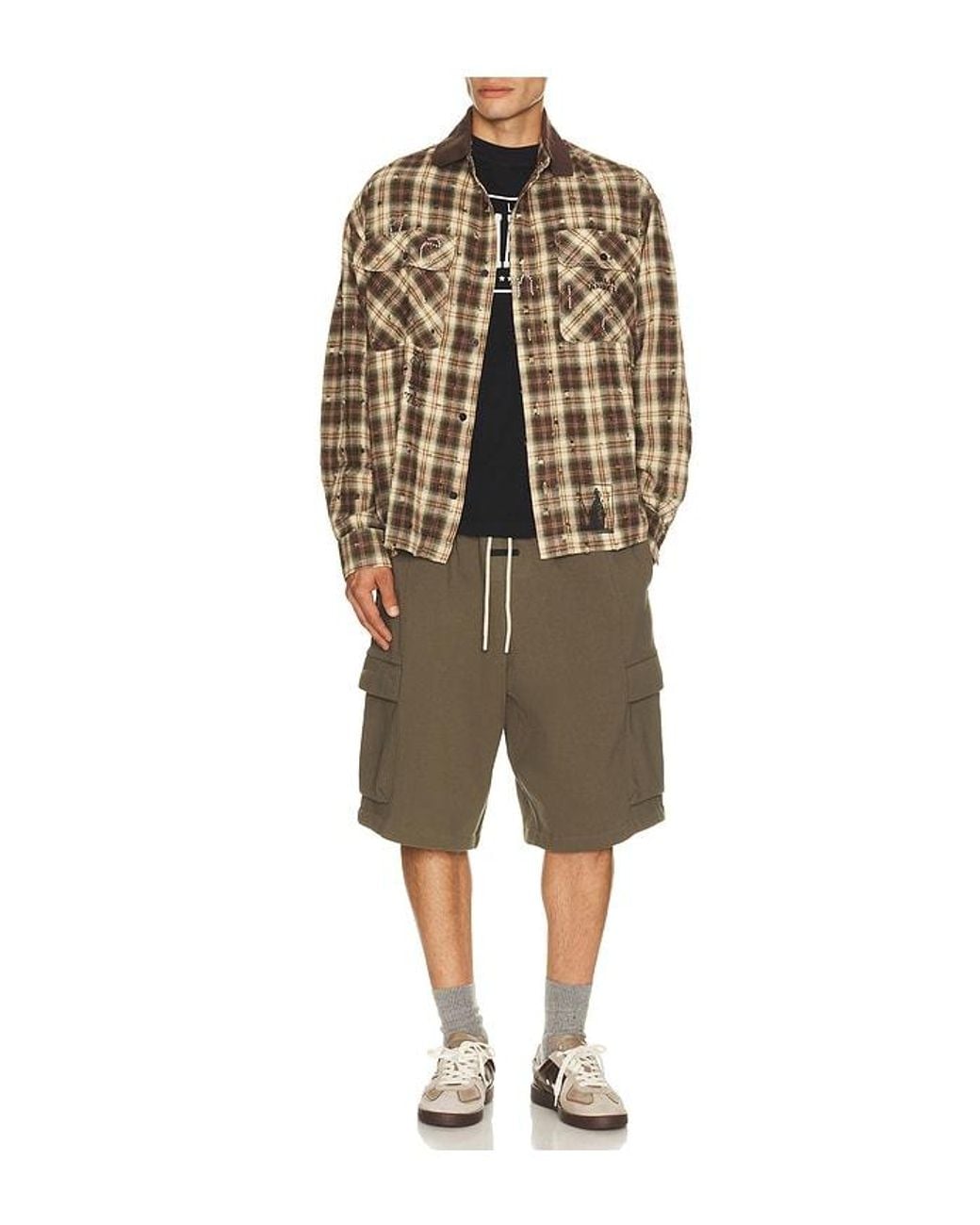 Palm Angels Multicolor Surfer Dream Check Loose Shirt for men