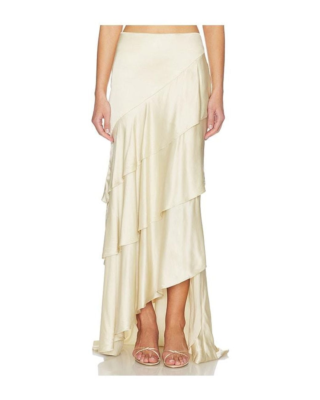 Lovers + Friends Natural Emma Maxi Skirt