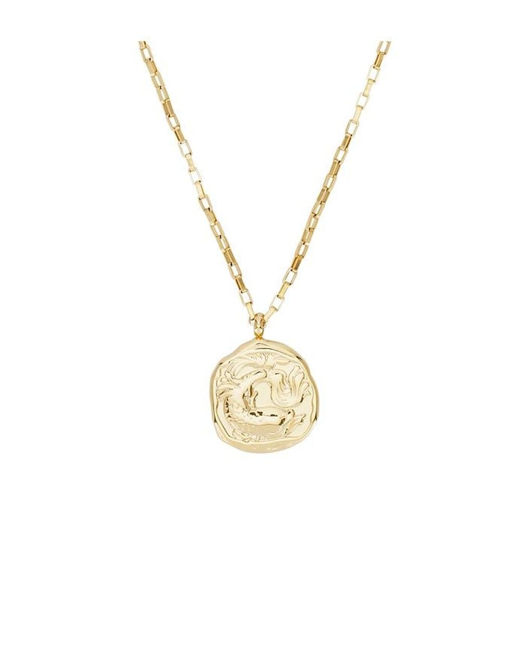 petit moments Metallic Horoscope Charm Necklace
