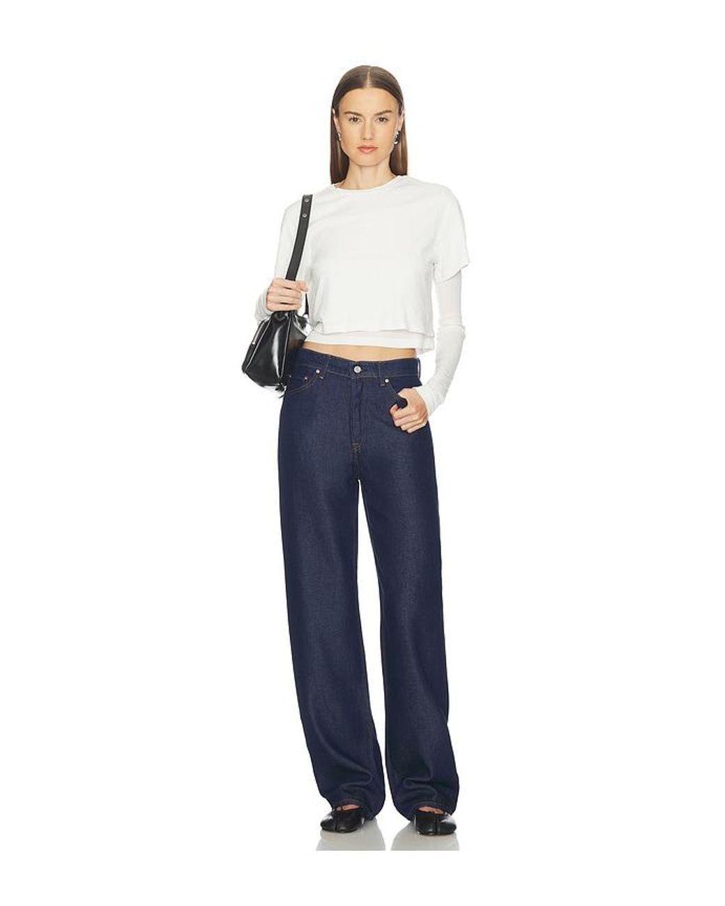 GRLFRND Blue Bella Low Rise Boyfriend
