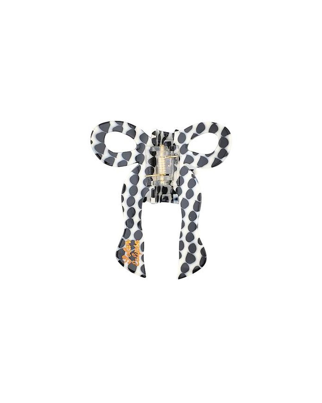 Pinza Coquette Bow Claw Hair Clip En Color Belleza: Na Talla Solar Eclipse de color Multicolor