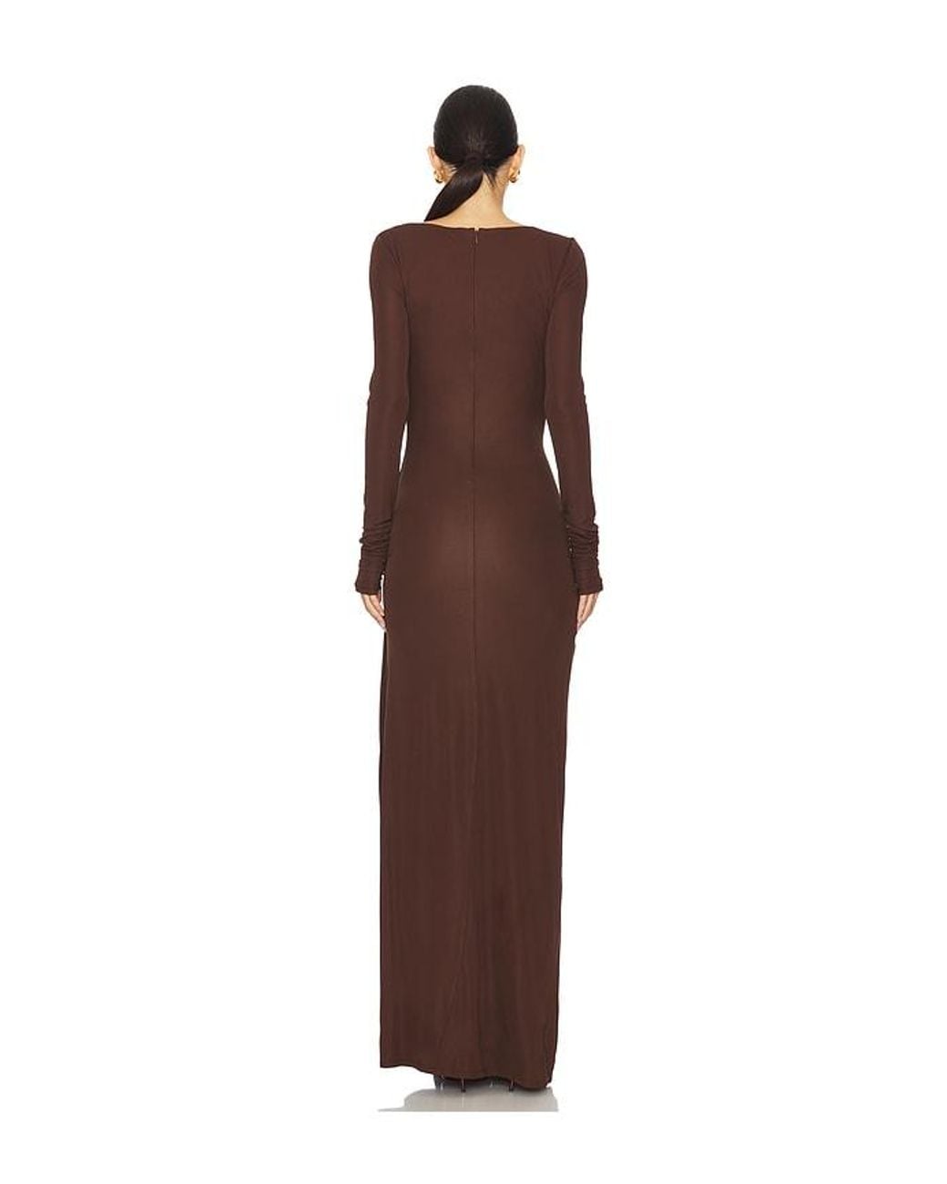 Lovers + Friends Brown Quinn Gown