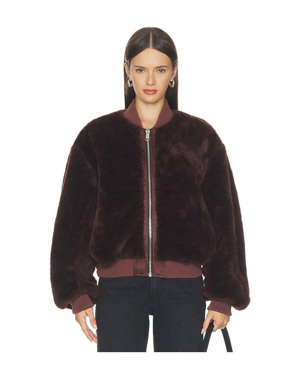 Agolde Red Frankie Reversible Bomber