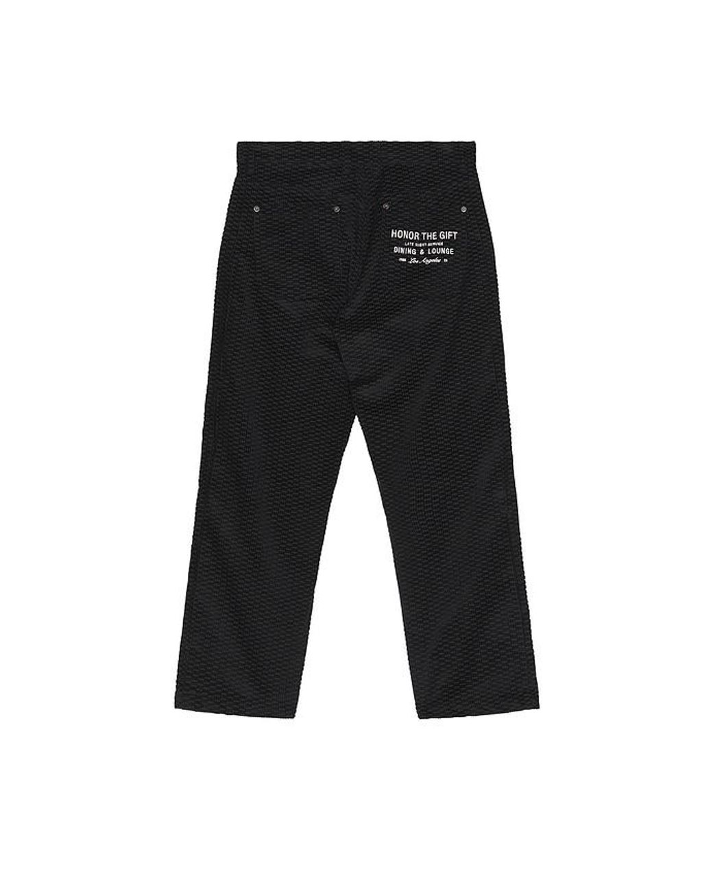 Honor The Gift Black Novelty Cord Pant for men