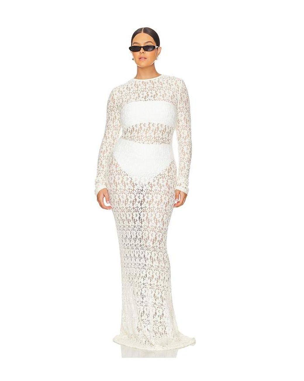 L'academie White Kayden Maxi Dress