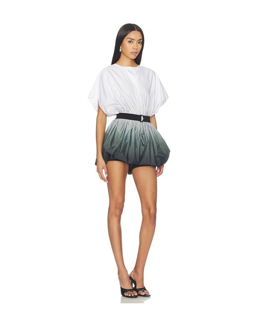 Norma Kamali Multicolor Super Oversized Sleeveless Puff Jumpshort