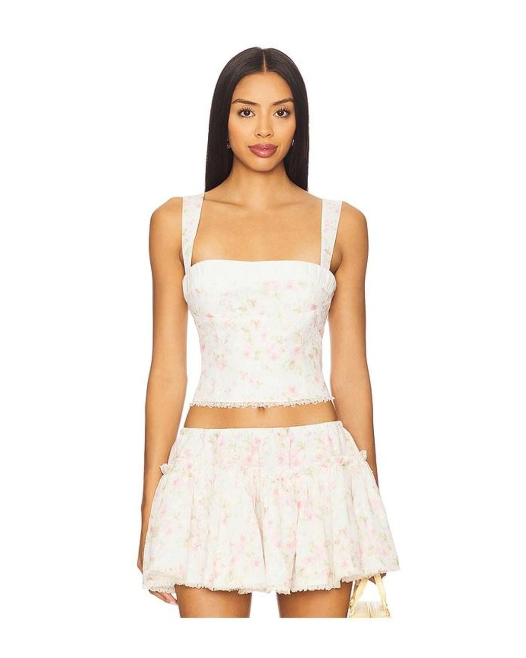 MAJORELLE White Deidre Top
