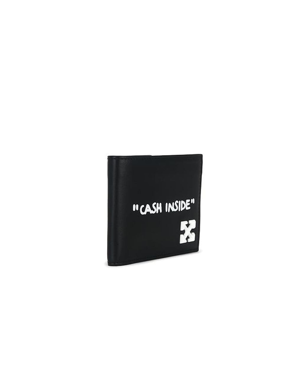 Off-White c/o Virgil Abloh Black Jitney Quote Bifold Wallet for men