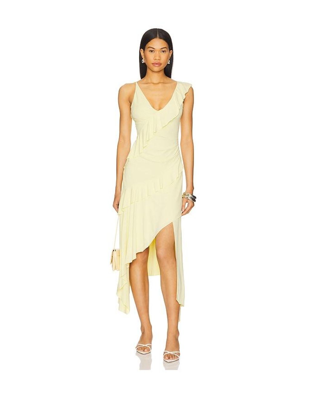 knee length dresses for ladies Maxina Crossover Dress in Dark Chocolate