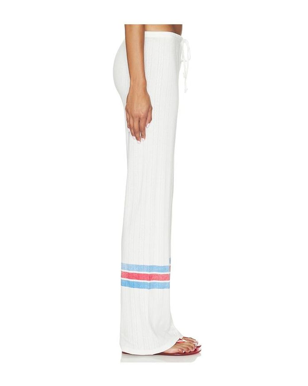 Frankie's Bikinis White Class Act Pointelle Pant