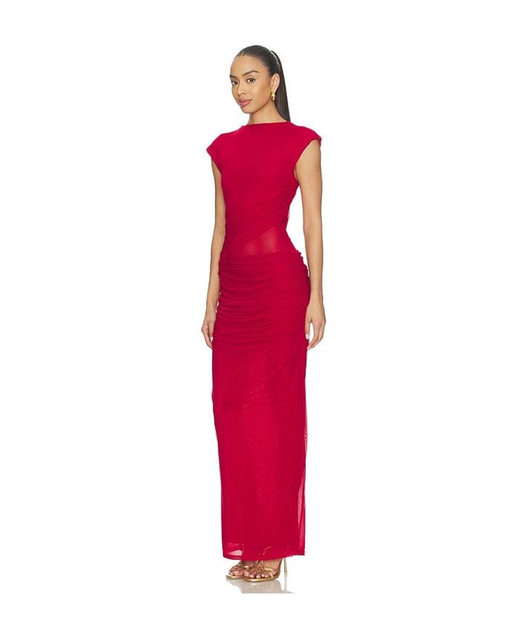 SNDY'S Red Lorelai Maxi Dress
