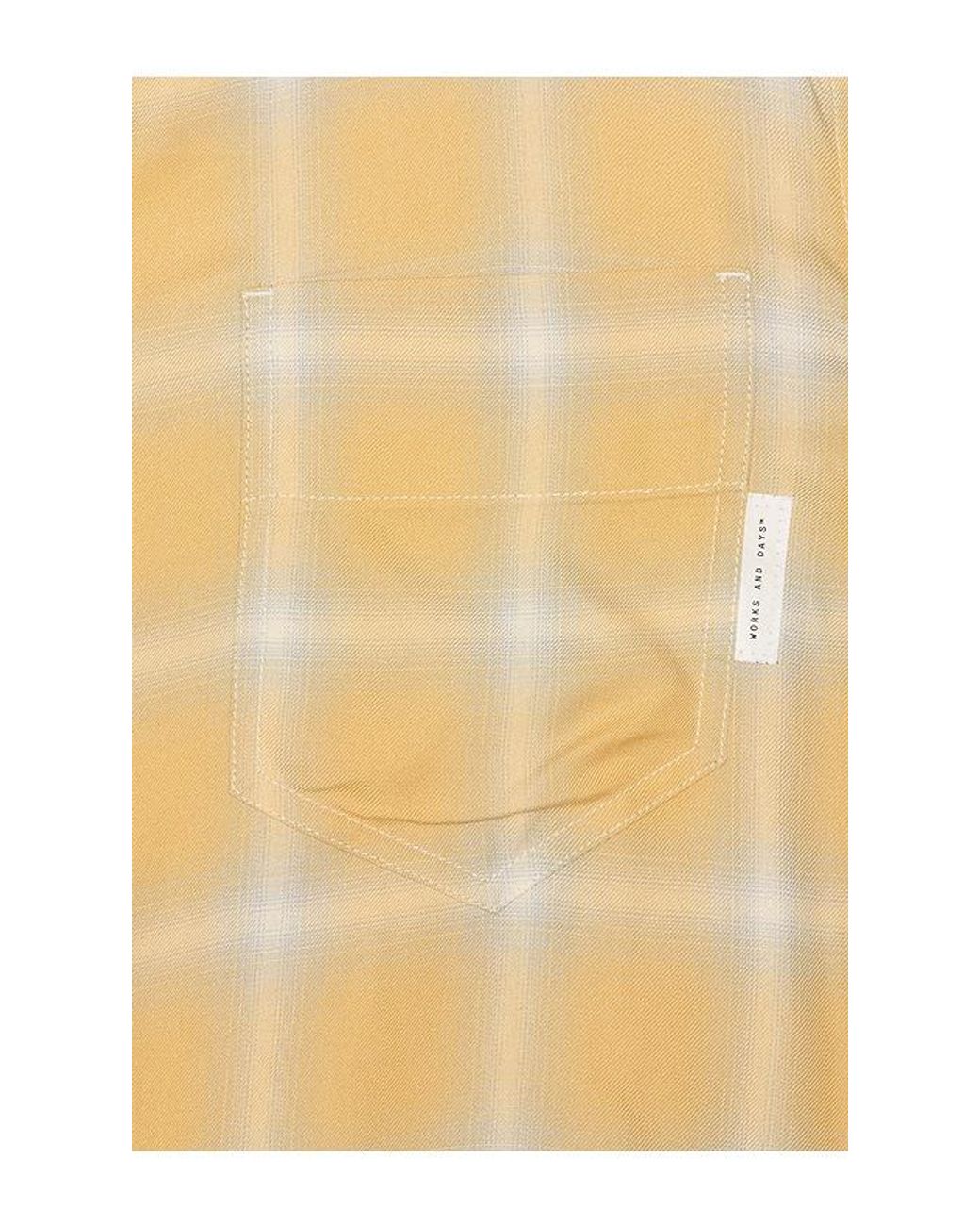 Works and Days Black Rayon Check Classic Shirt for men