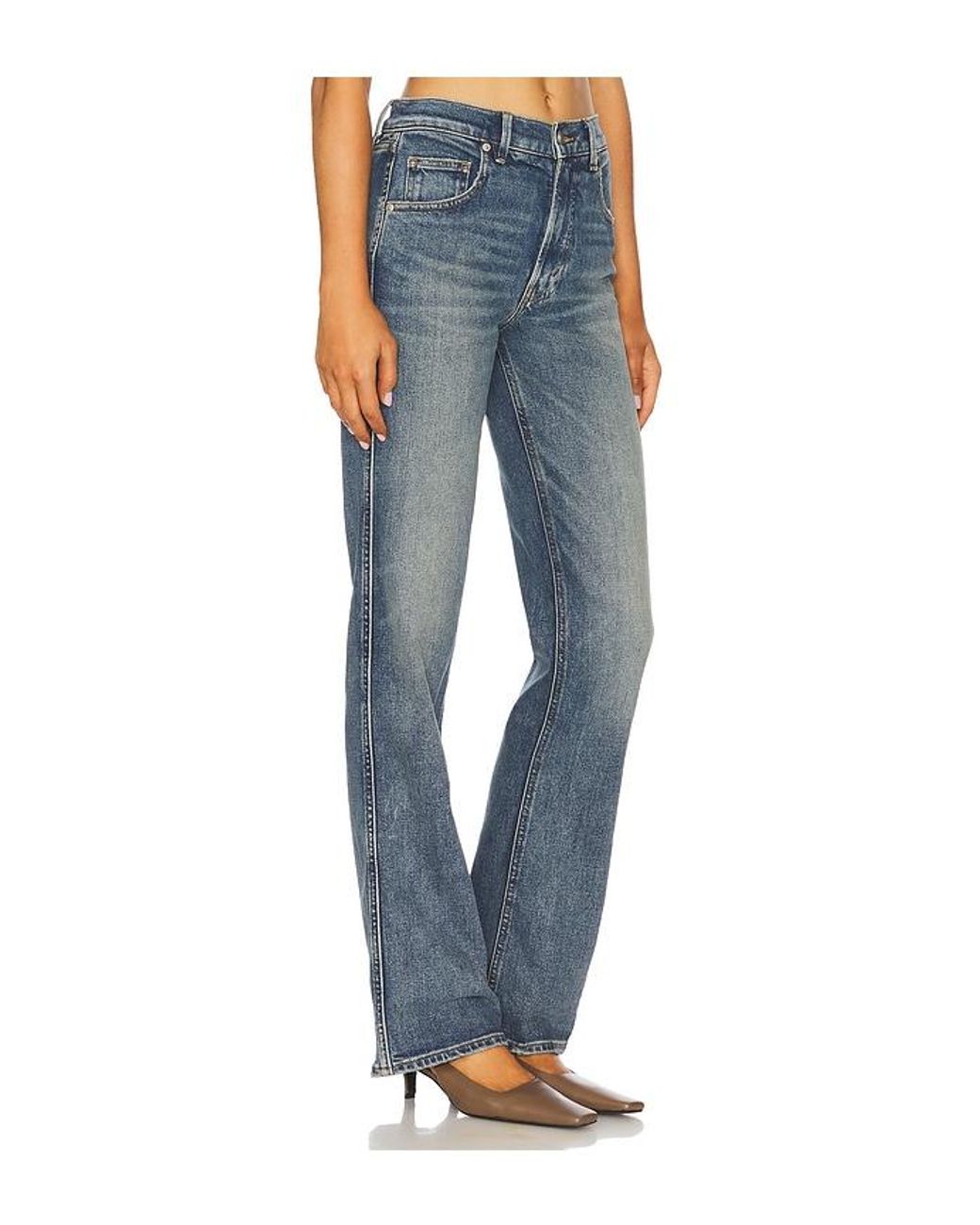 GOOD AMERICAN Blue Good Standard Bootcut Jeans