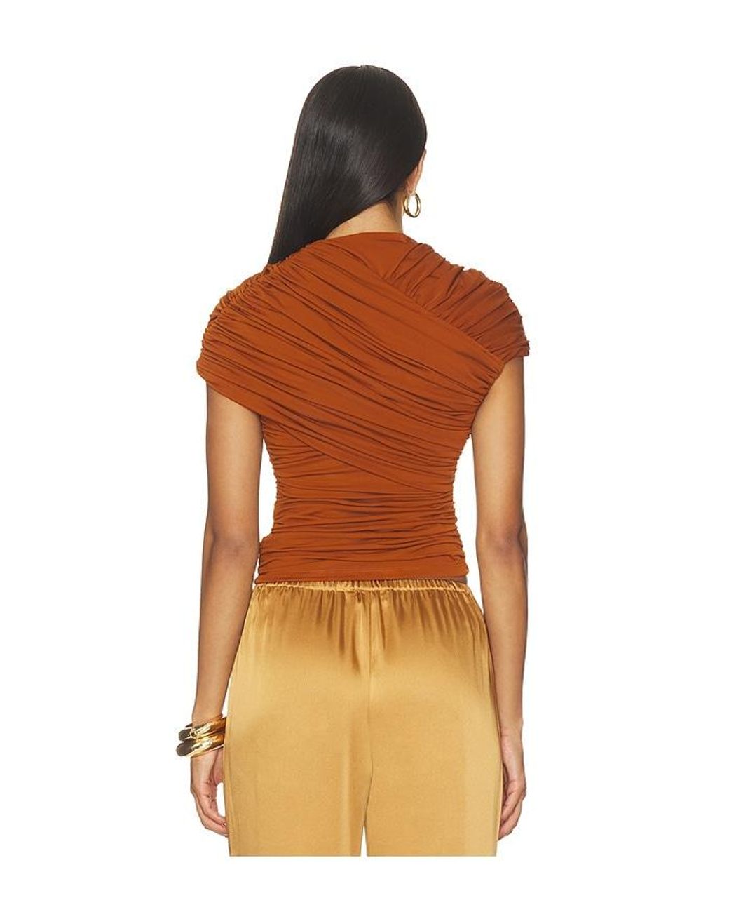 Ronny Kobo Orange Montana Top