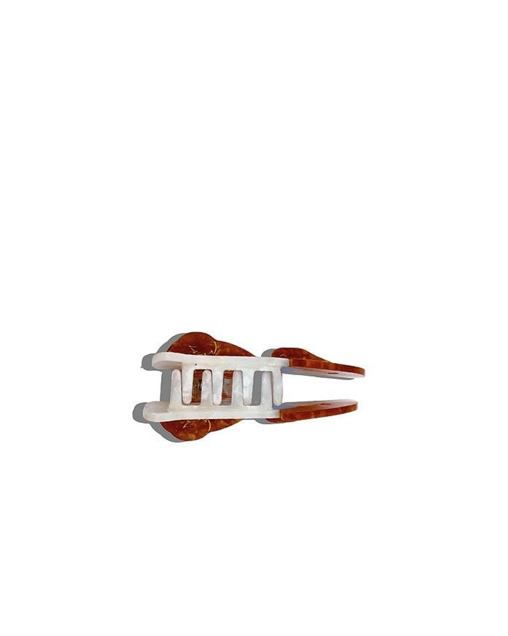 Solar Eclipse Brown Hand-Painted King Charles Claw Hair Clip