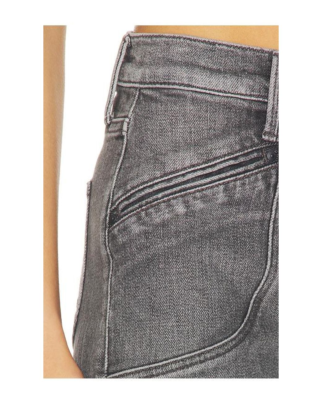 Mother Gray The Rambler Utility Sneak Jeans