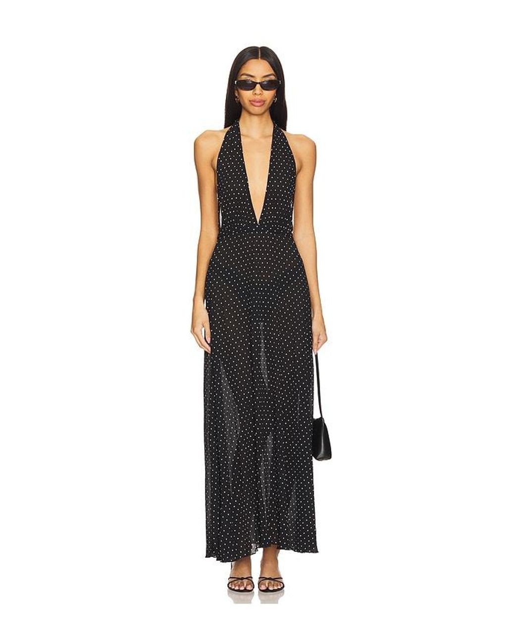 Lioness Black District Maxi Dress