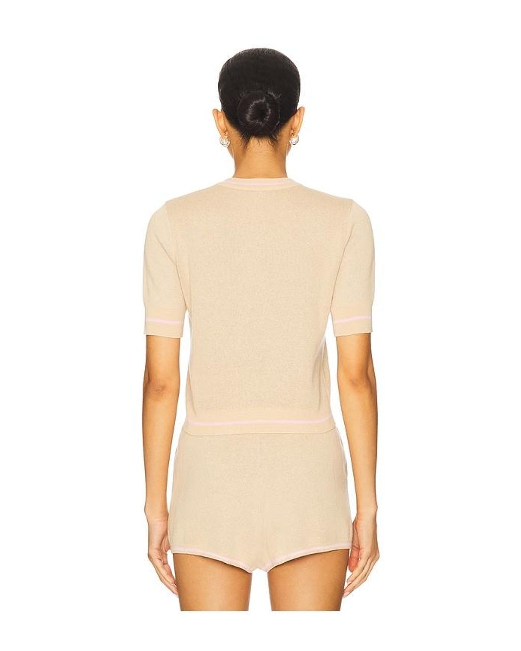 Lovers + Friends Natural Selah Knit Top