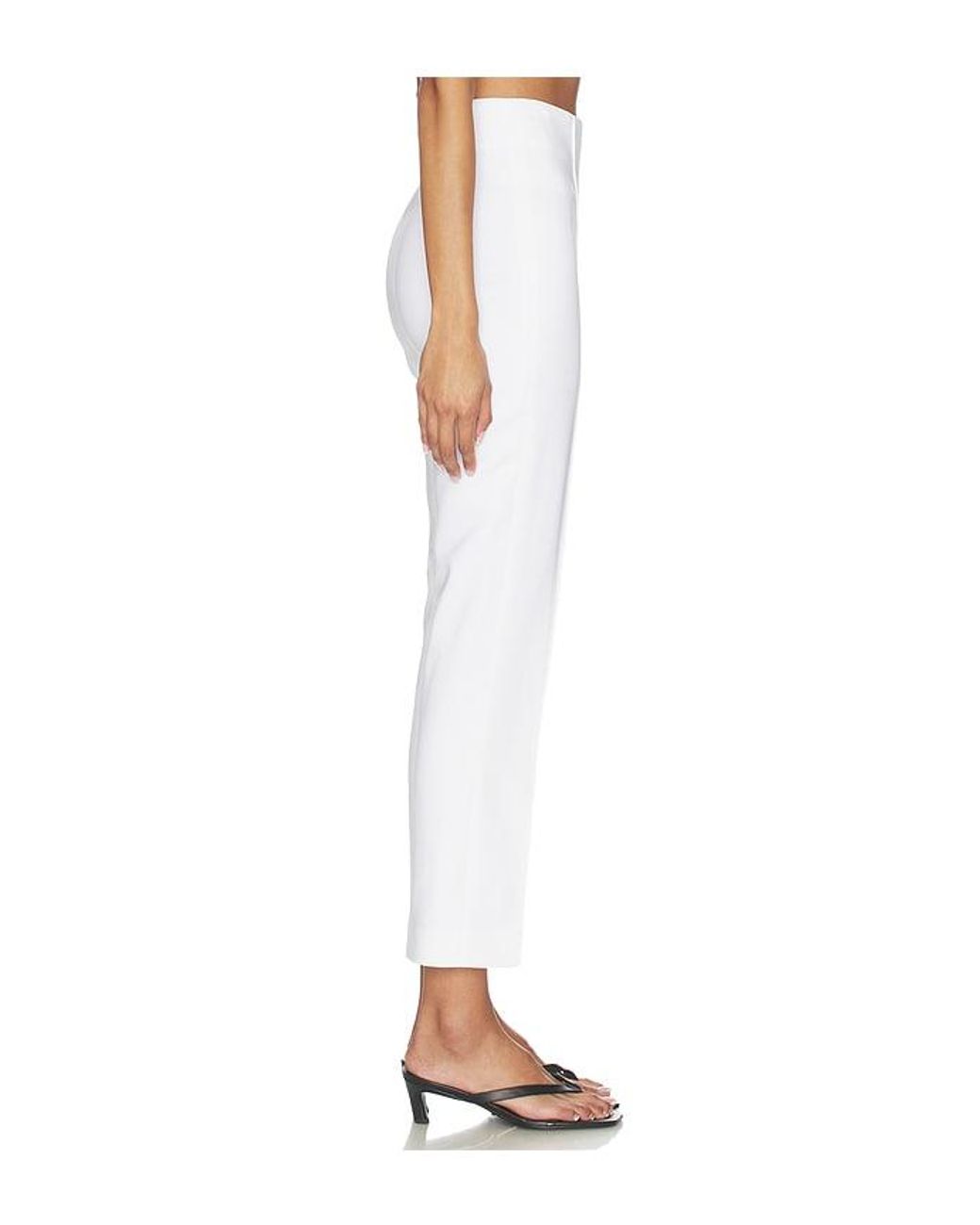 Rohe White Cigarette Leg Trousers