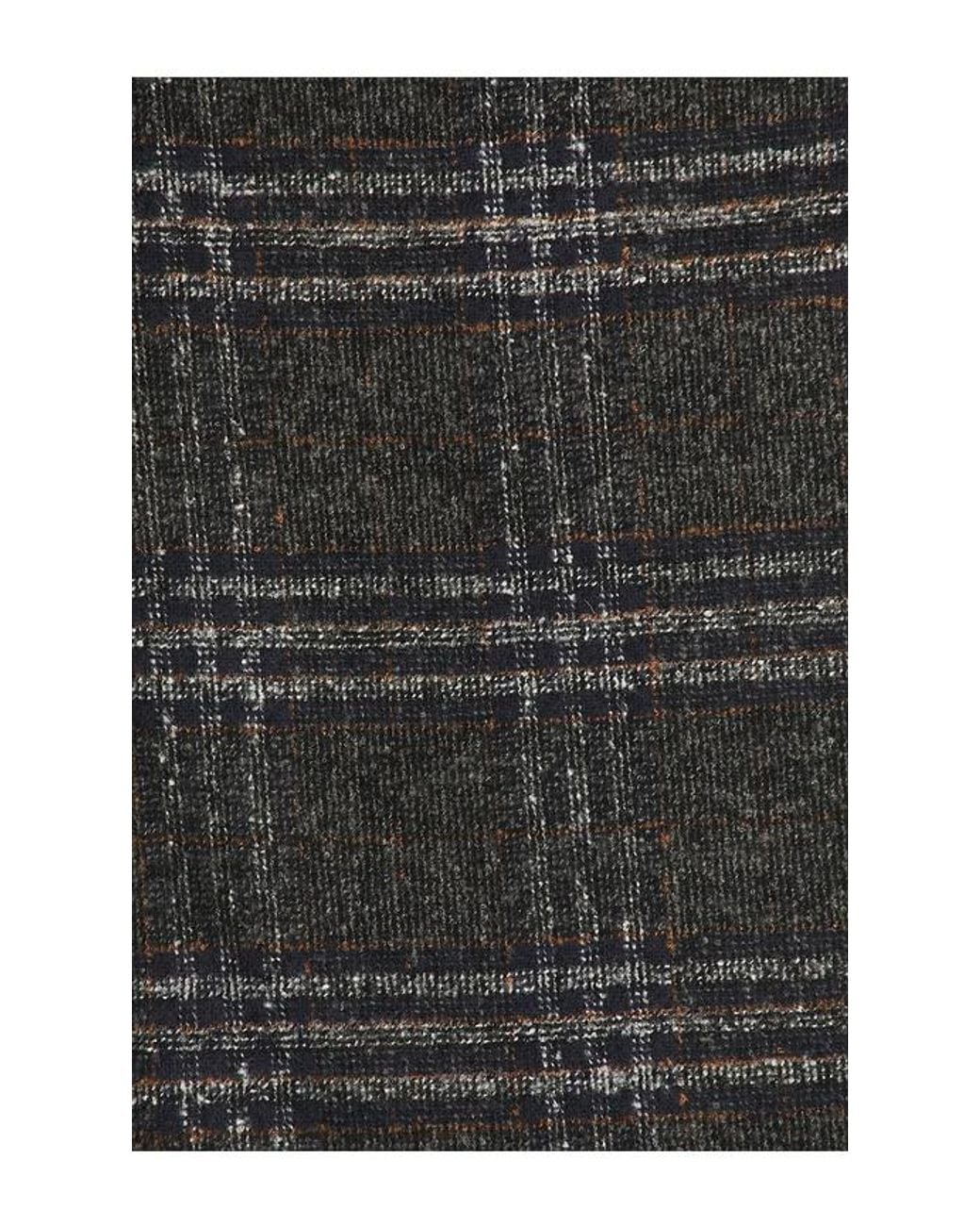 KROST Black Eco Half-Elastic Plaid Pant for men