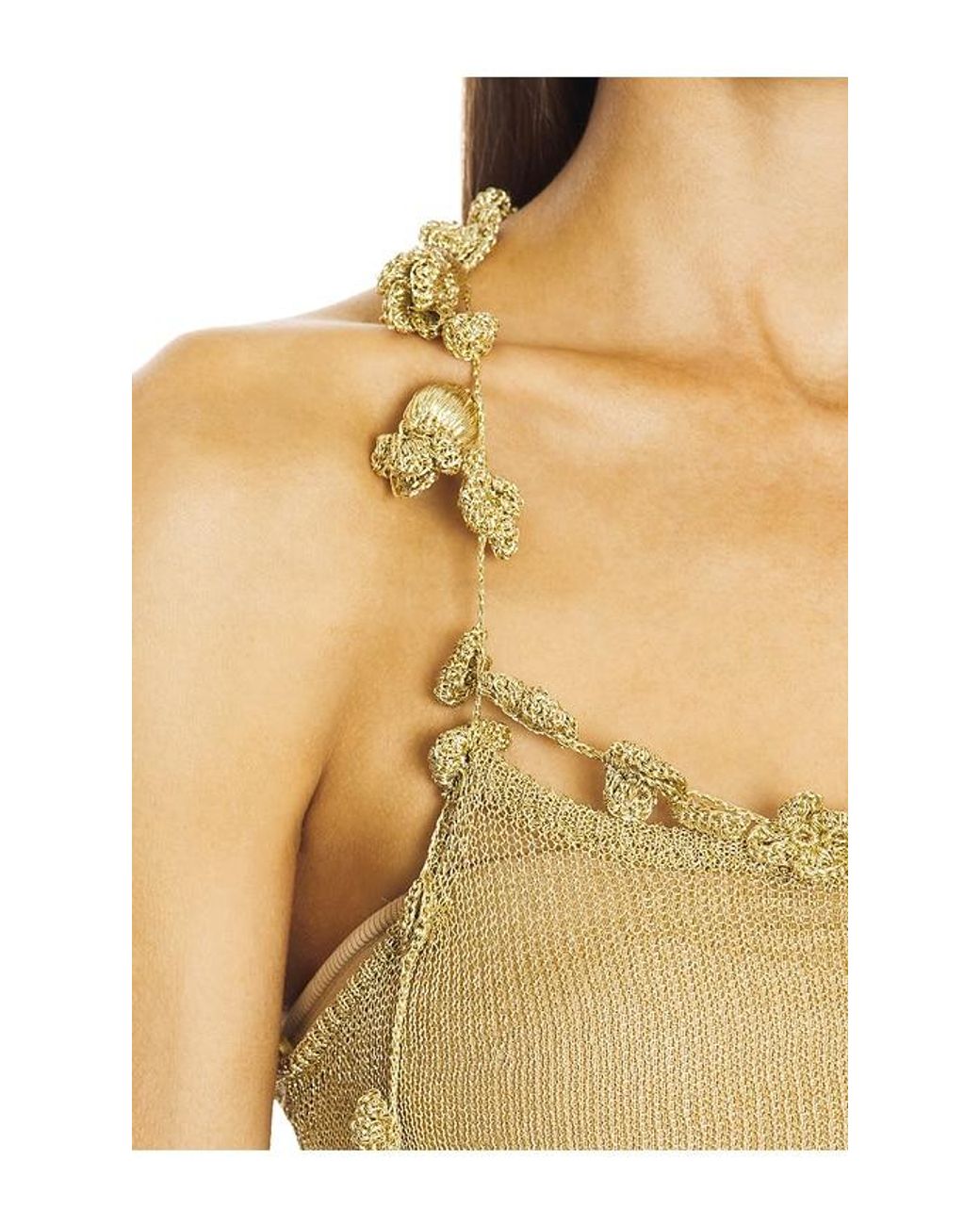 Cult Gaia Natural Alonza Knit Dress