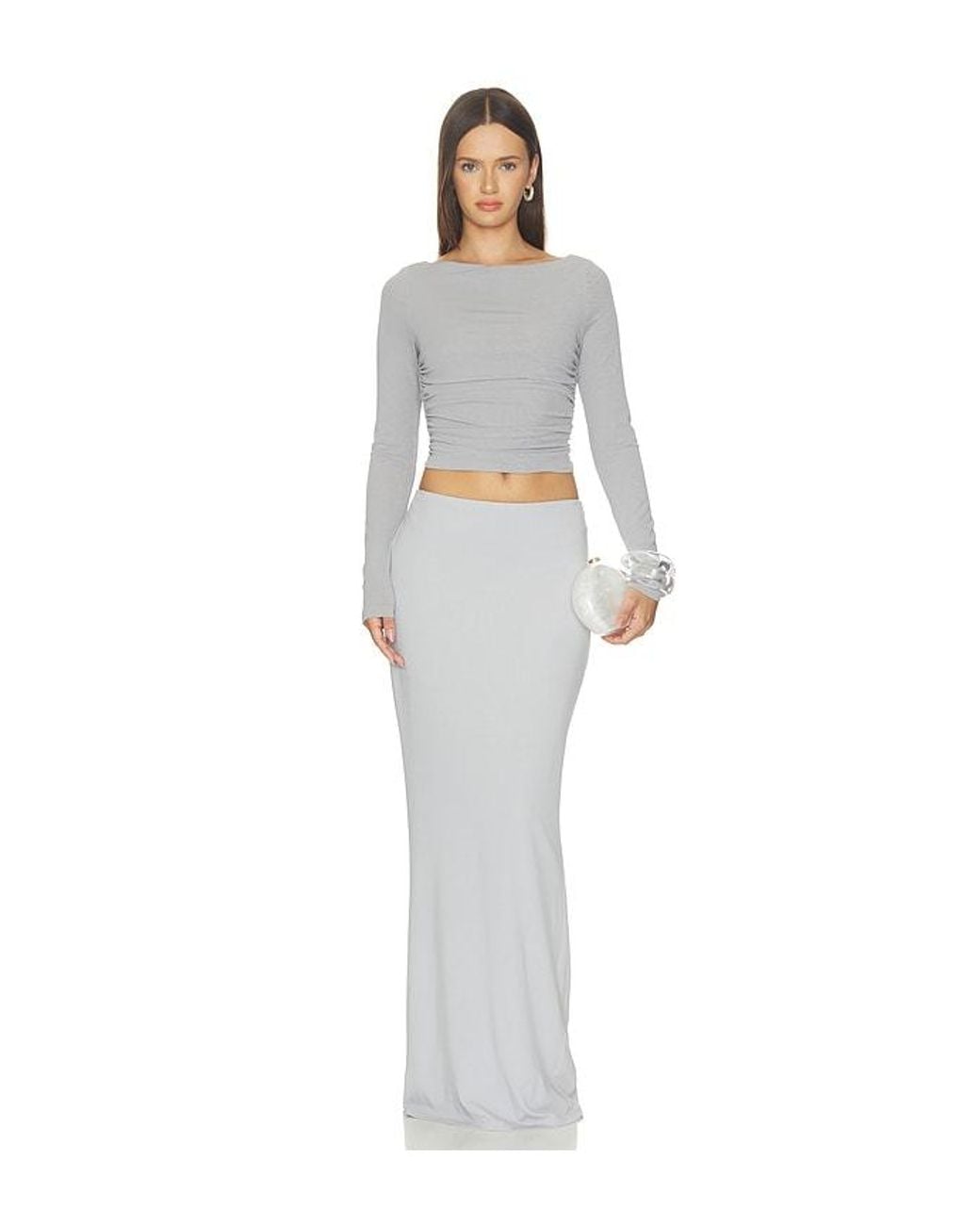 Nbd White Amreen Maxi Skirt