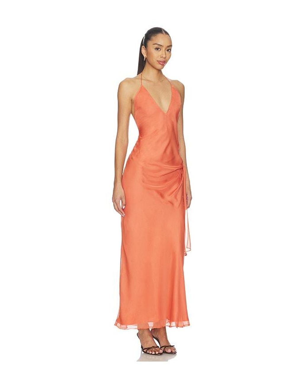Bardot Orange Cyrel Cut Out Maxi Dress