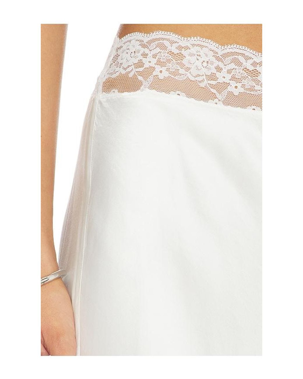 Lovers + Friends White Cierra Midi Skirt