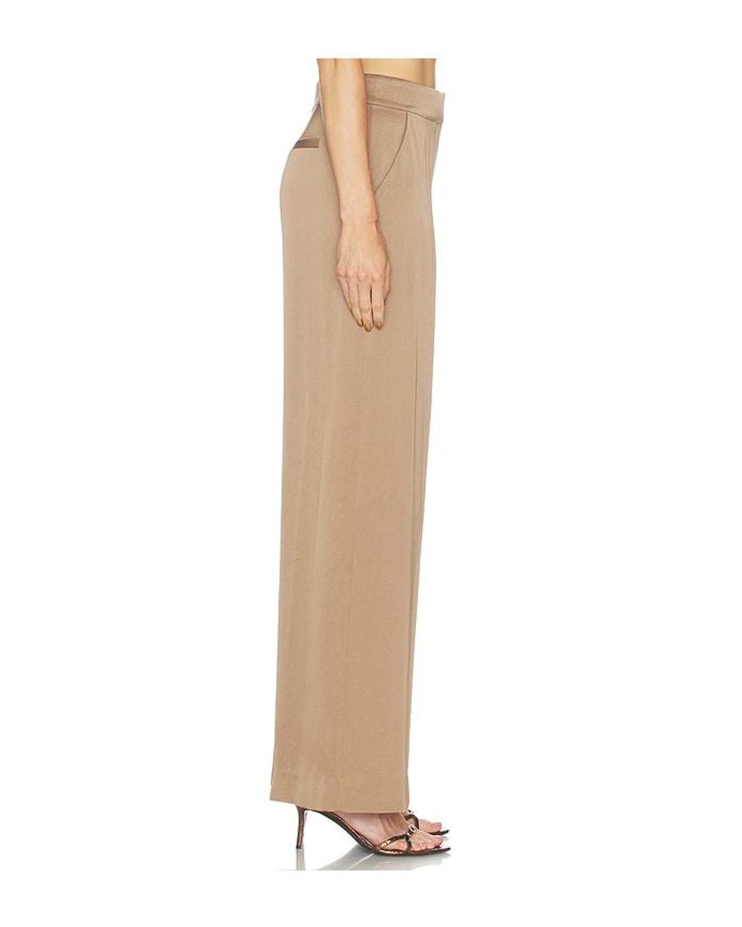 Jonathan Simkhai Natural Kyra Classic Wovens Wide Leg Pant