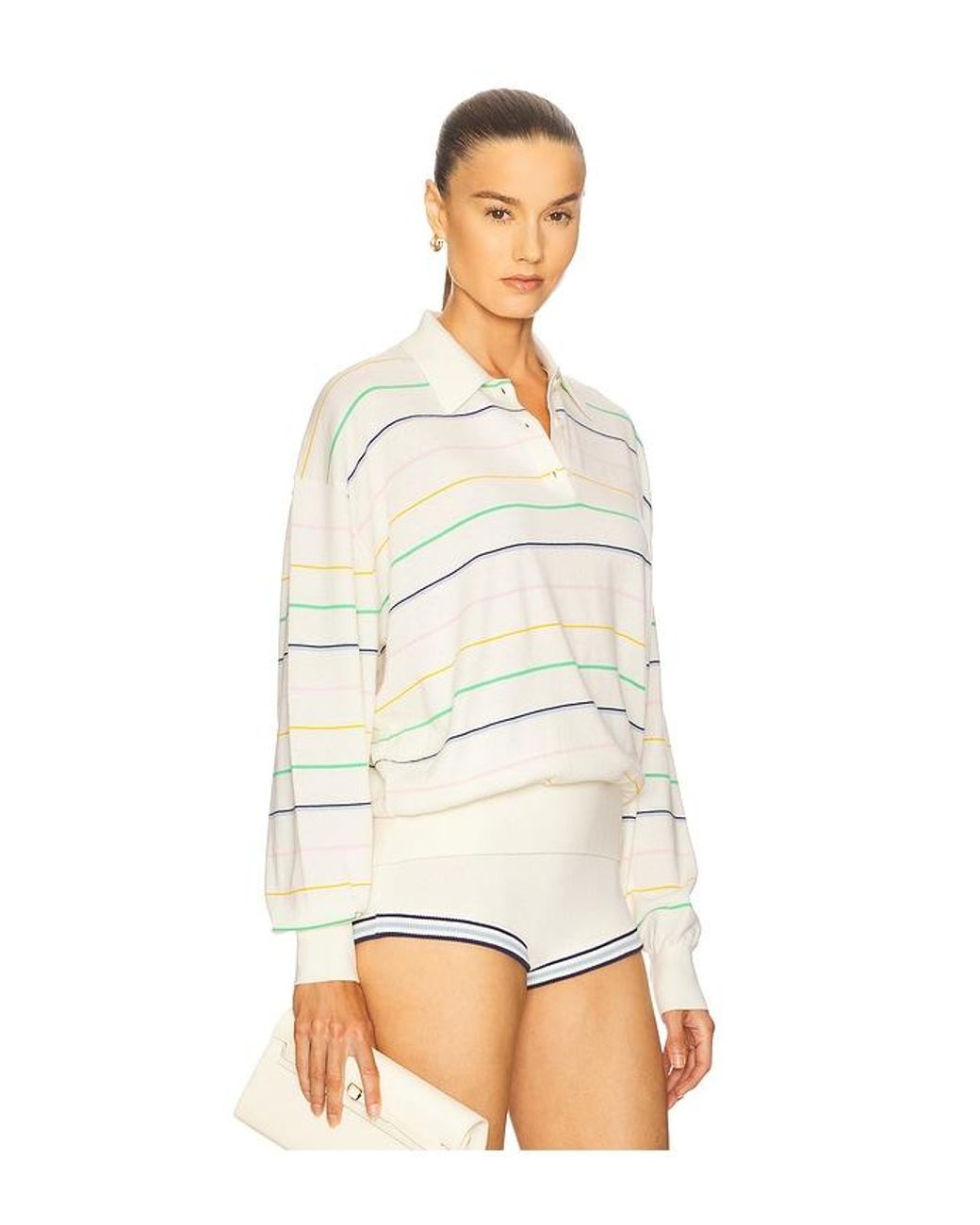 Helsa White Kaysee Oversized Polo