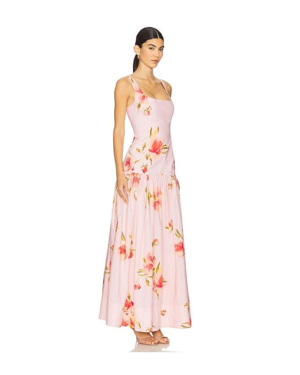 Lovers + Friends Pink Petal Maxi Dress