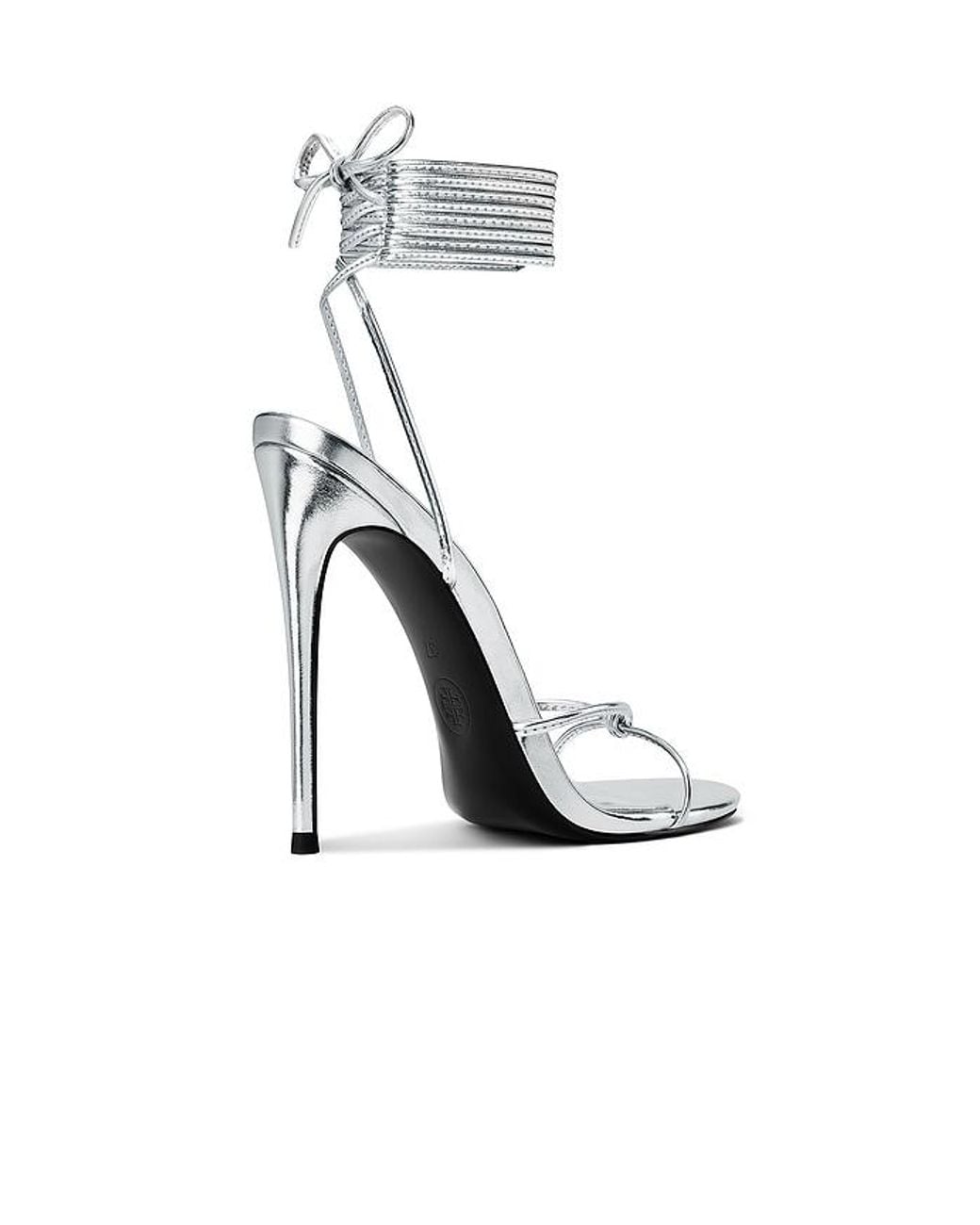 Femme LA White Athens Lace Up Heel