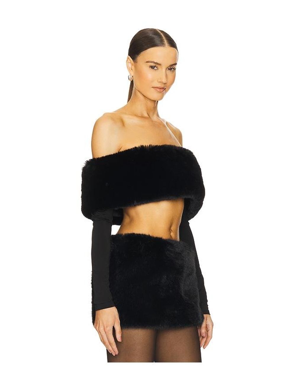 LOBA Black Sasha Crop Top