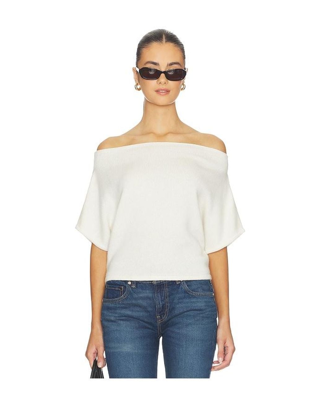 EB DENIM White Dahlia Shrug Top