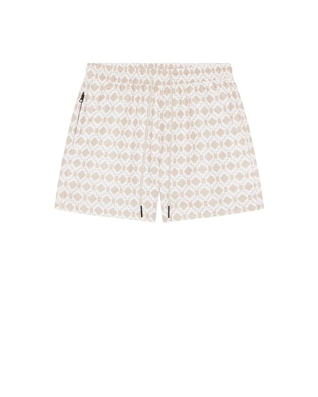 Oas White Mitu Swim Shorts for men