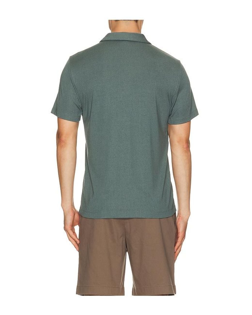 Theory Green Bron Polo for men
