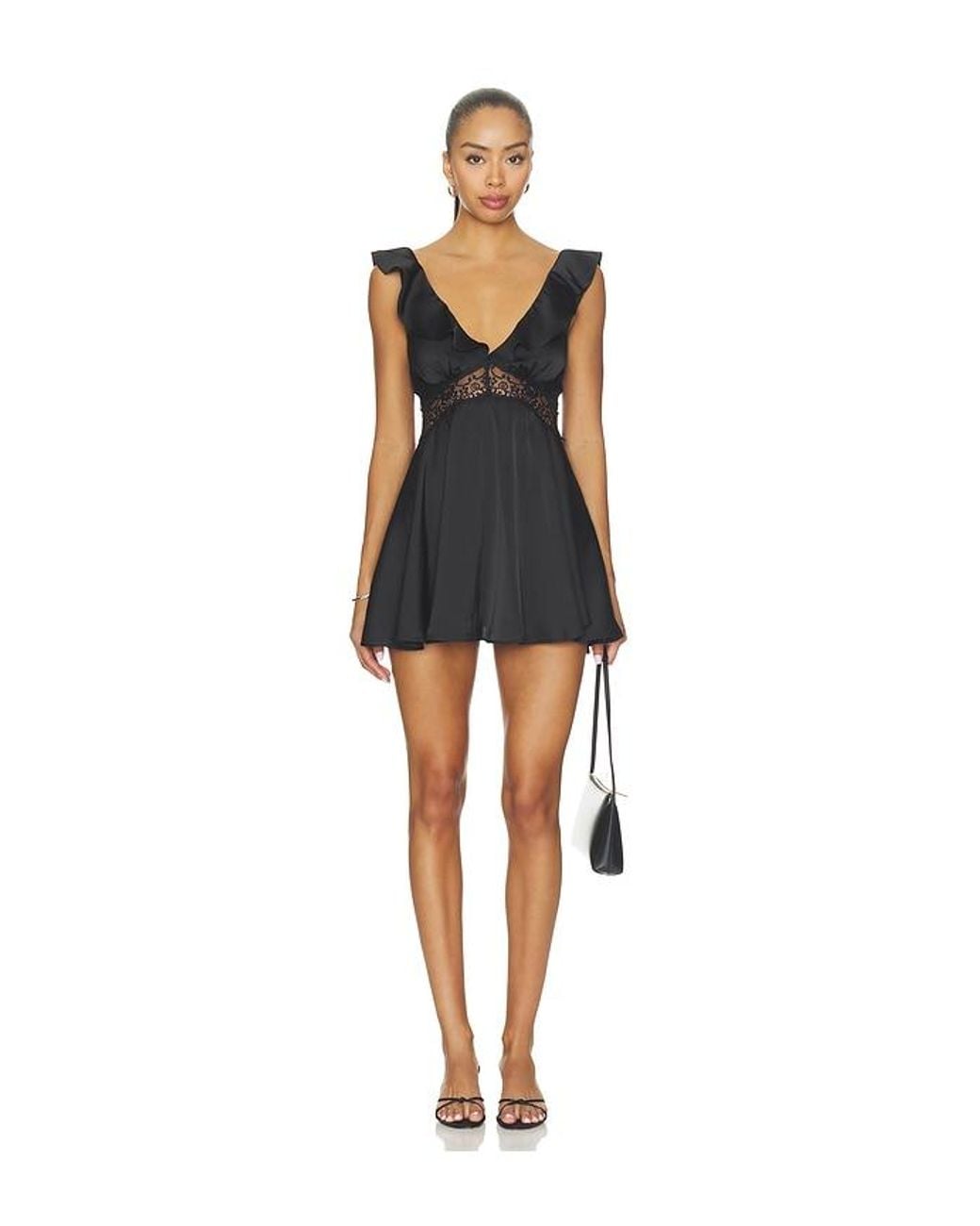 Tularosa Black Sophia Mini Dress