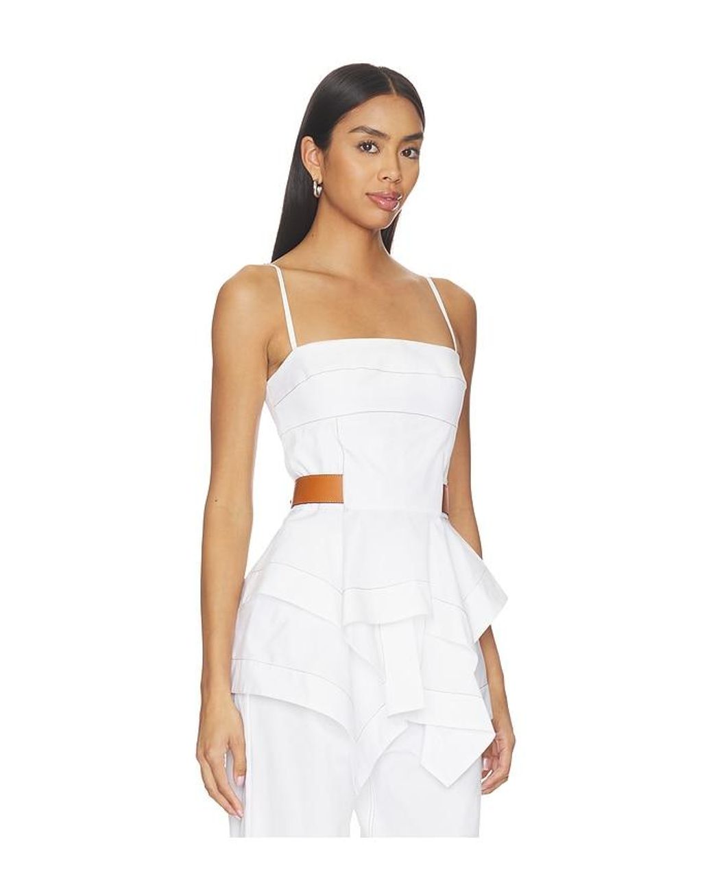 Amir Taghi White Alyson Top