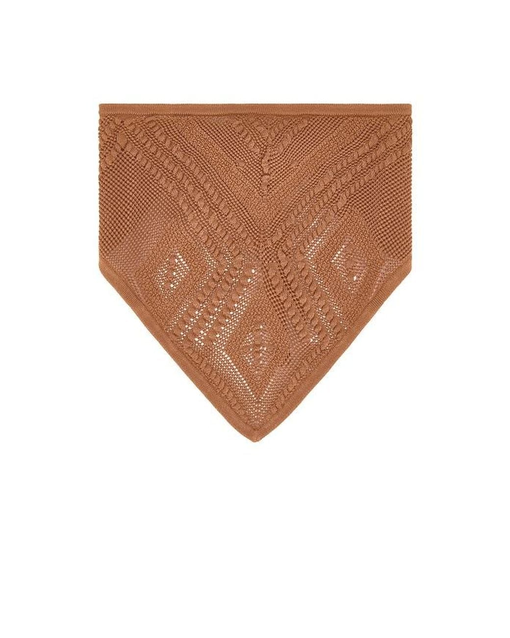 Devon Windsor Brown Crochet Bandana
