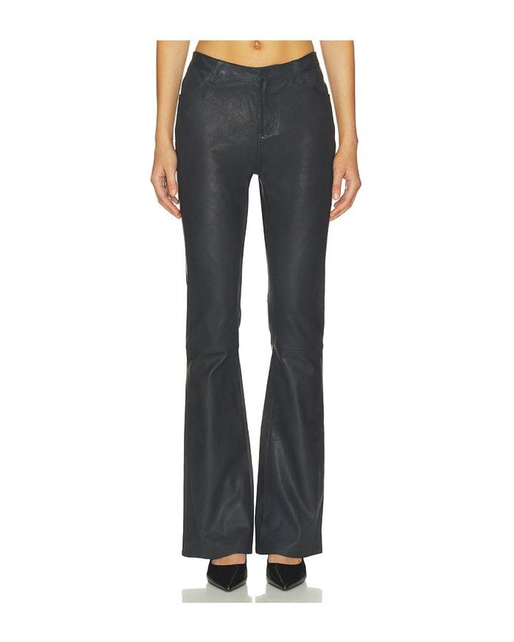 Herskind Blue Mathew Leather Pants