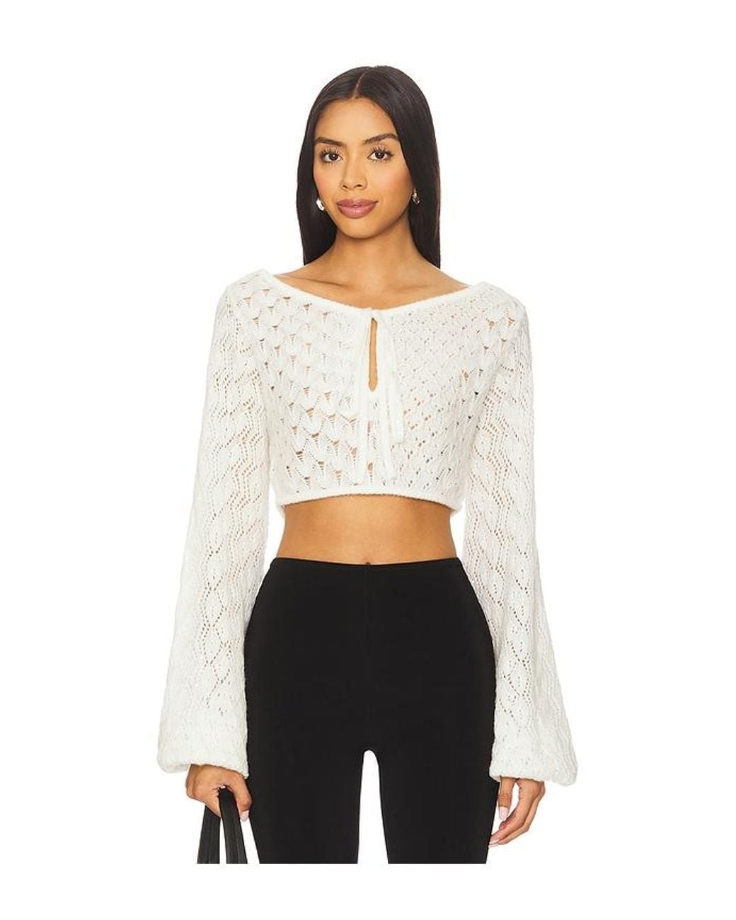 GUIZIO White Annabella Top