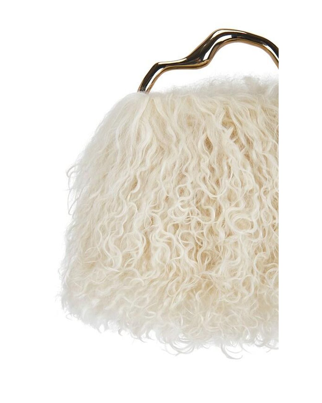 Cult Gaia Natural Solene Mini Top Handle Bag