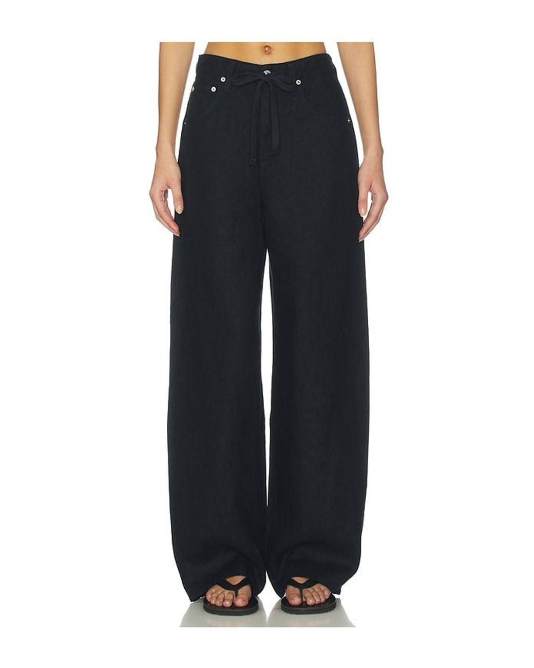 Citizens of Humanity Black Brynn Drawstring Trouser