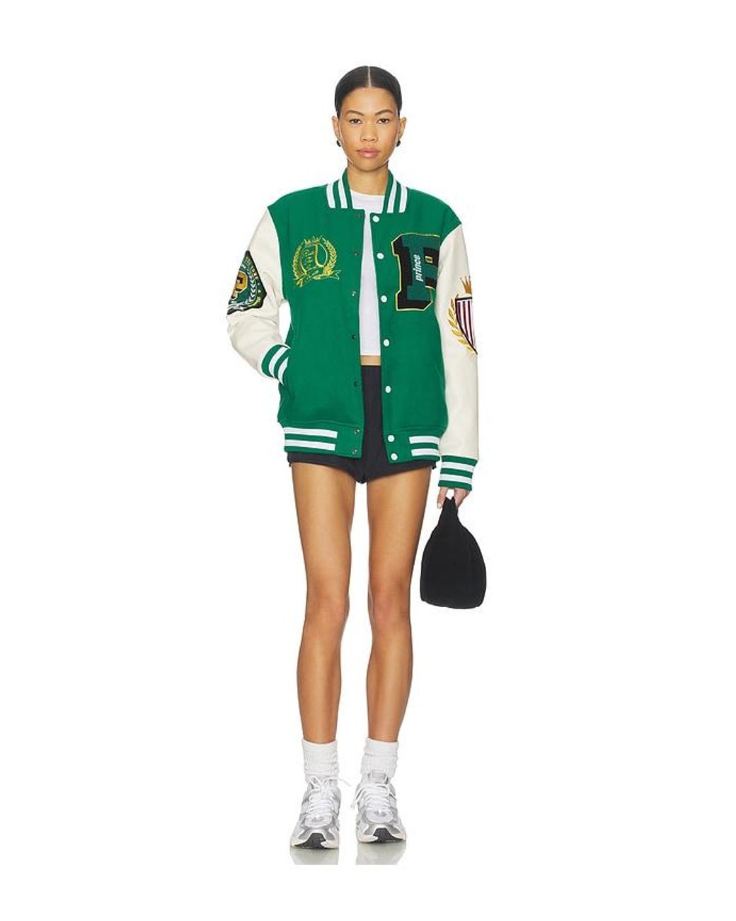 Prince Tennis Green Sports Varsity Jacket