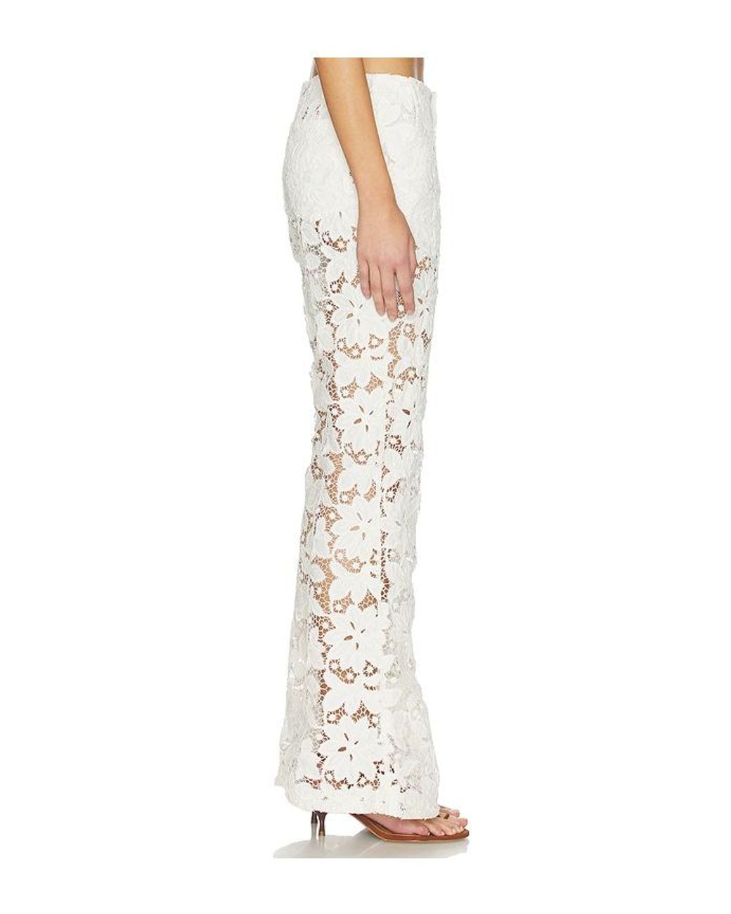 Tularosa White Alino Flare Pant