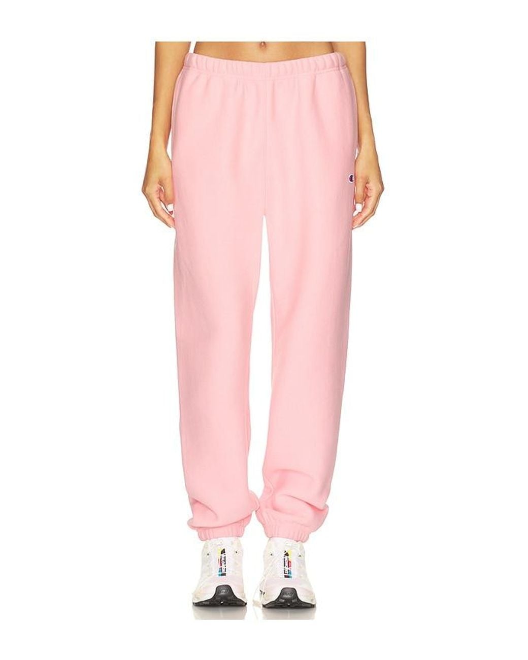 Champion Pink Essentials Reverse Weave Cinched Bottom Sweatpant