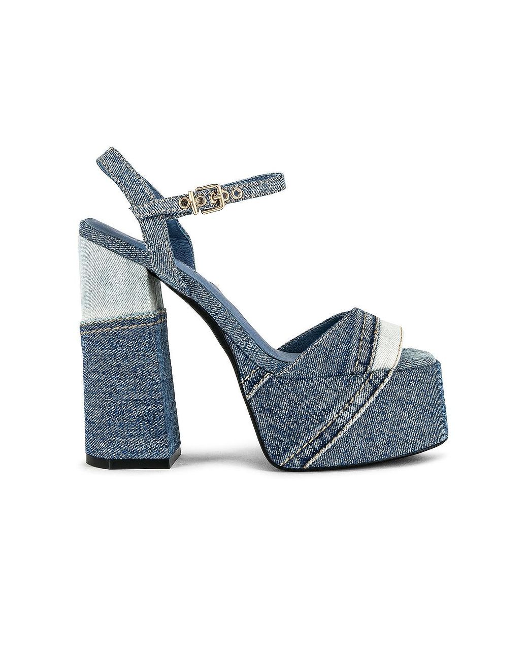 Jeffrey Campbell Girlfriend Platform Sandal in Blue | Lyst