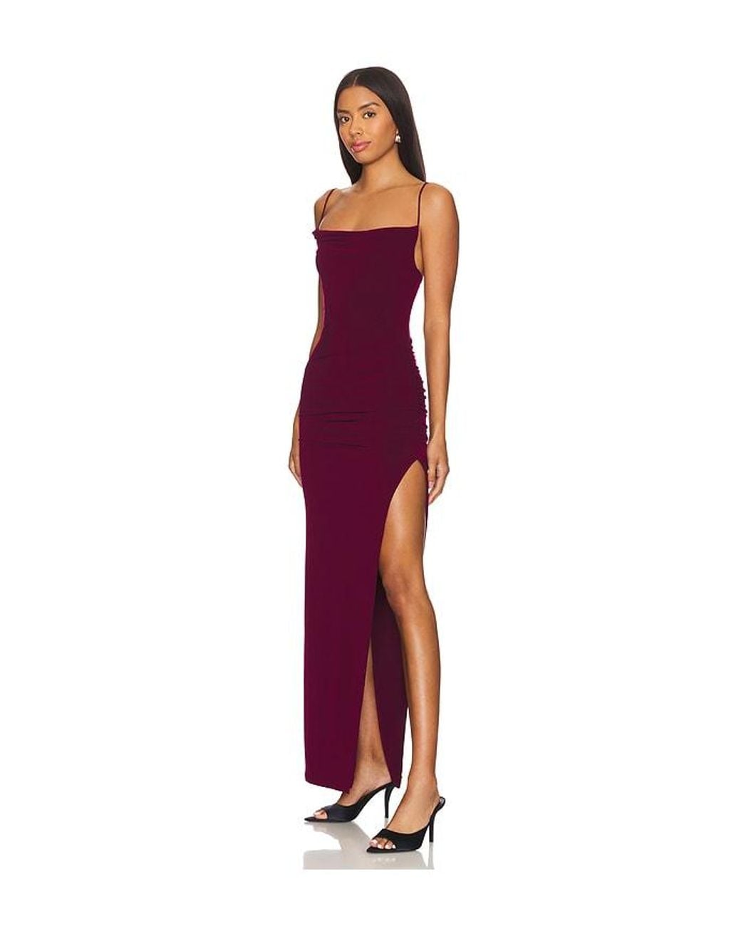 Lovers + Friends Red Polyester Maxi Gown