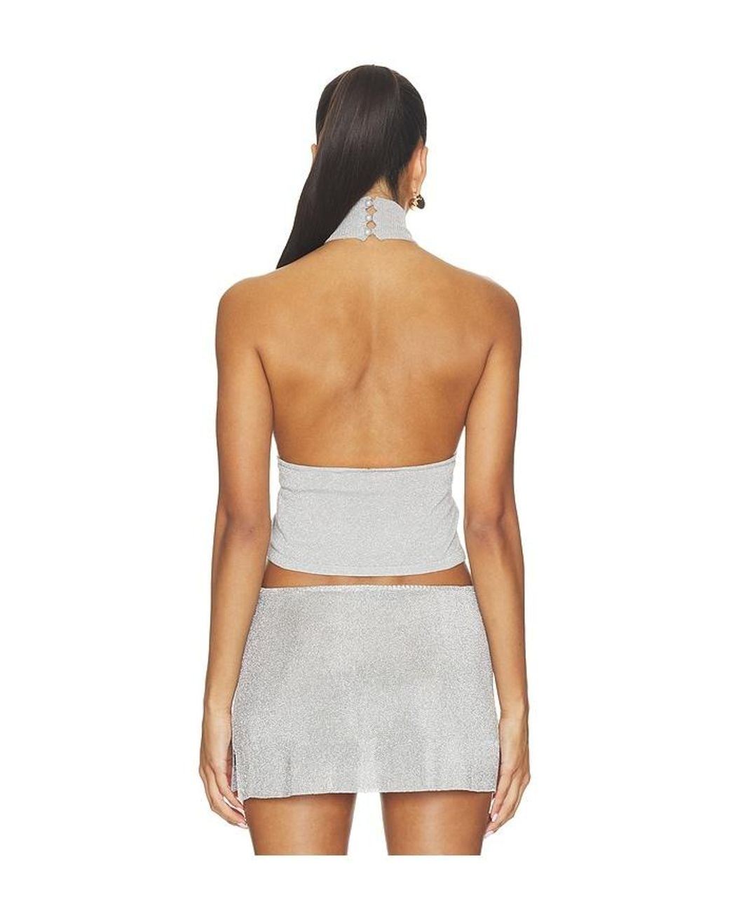 Lioness White Trophy Halter Top