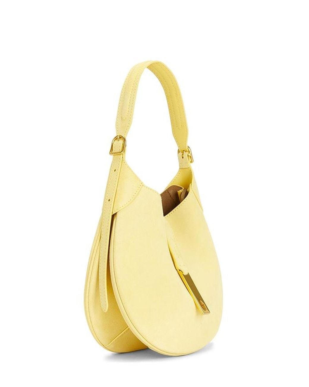 Polo Ralph Lauren Yellow Suede Small Shoulder Bag